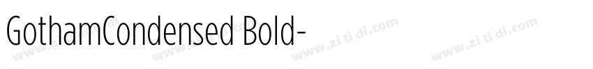 GothamCondensed Bold字体转换